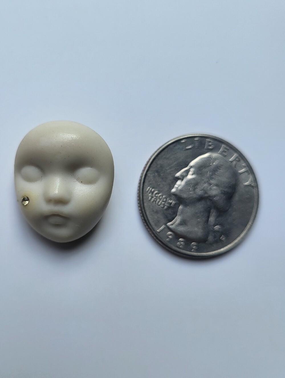 Vintage Signed Face Pin